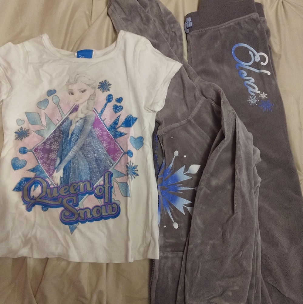 Disney Frozen plush velvet set